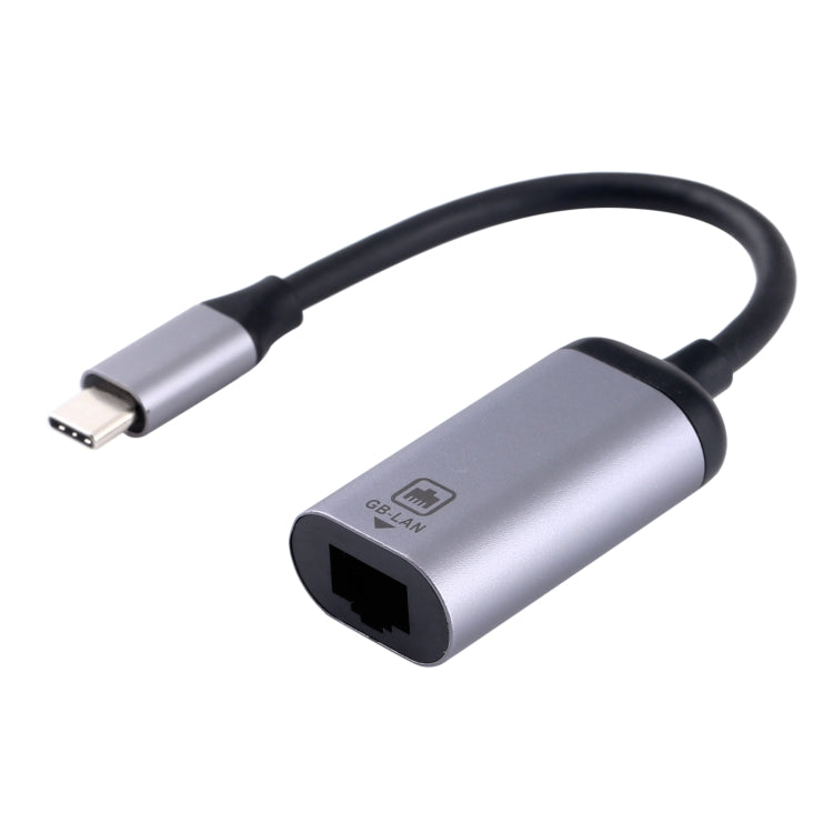 Typ-C / USB-C Stecker auf Gigabit RJ45 Buchse Adapter Konverter, Gigabit RJ45 Buchse