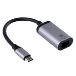 Typ-C / USB-C Stecker auf Gigabit RJ45 Buchse Adapter Konverter, Gigabit RJ45 Buchse