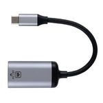 Typ-C / USB-C Stecker auf Gigabit RJ45 Buchse Adapter Konverter, Gigabit RJ45 Buchse