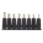 5,5x2,1mm Buchse auf mehrere Stecker Schnittstellen 8-in-1 Netzadapter Set für HP / Sony / Acer / ASUS / DELL Laptop Notebook, 8-in-1 Netzadapter