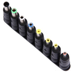 5,5x2,1mm Buchse auf mehrere Stecker Schnittstellen 8-in-1 Netzadapter Set für HP / Sony / Acer / ASUS / DELL Laptop Notebook, 8-in-1 Netzadapter
