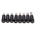 5,5x2,1mm Buchse auf mehrere Stecker Schnittstellen 8-in-1 Netzadapter Set für HP / Sony / Acer / ASUS / DELL Laptop Notebook, 8-in-1 Netzadapter