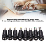 5,5x2,1mm Buchse auf mehrere Stecker Schnittstellen 8-in-1 Netzadapter Set für HP / Sony / Acer / ASUS / DELL Laptop Notebook, 8-in-1 Netzadapter