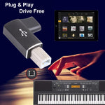 USB-C / Typ C Buchse auf USB 2.0 B MIDI Stecker Adapter für elektronische Instrumente / Drucker / Scanner / Klavier