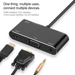 7585B 3-in-1 Micro USB / 8 Pin / Typ-C auf VGA / HDTV / AV Adapter Mobiler HD-Bildschirmplayer
