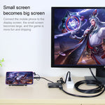 7585B 3-in-1 Micro USB / 8 Pin / Typ-C auf VGA / HDTV / AV Adapter Mobiler HD-Bildschirmplayer