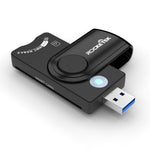 ROCKETEK CR310 USB 2.0 + TF-Karten + SD-Karten + SIM-Karten + Smart Card Multifunktions-Kartenleser, USB 2.0