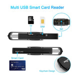 ROCKETEK CR310 USB 2.0 + TF-Karten + SD-Karten + SIM-Karten + Smart Card Multifunktions-Kartenleser, USB 2.0