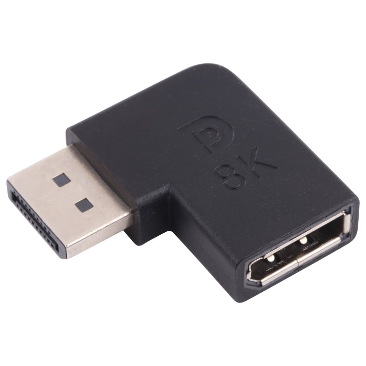 8K DisplayPort Stecker auf DisplayPort Buchse Winkeladapter, DP Stecker auf DP Buchse Winkel