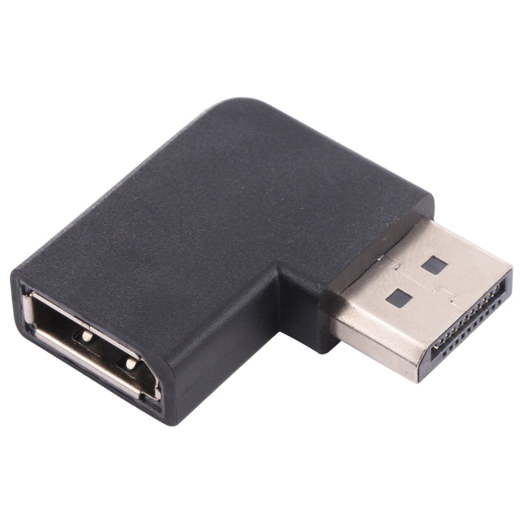 8K DisplayPort Stecker auf DisplayPort Buchse Winkeladapter, DP Stecker auf DP Buchse Winkel