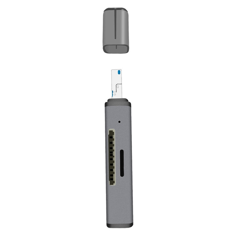 118 2-in-1 USB + 8-Pin Schnittstellen USB-Flash-Laufwerk / Speicherkarten-OTG-Kartenleser für IOS-System Mobiltelefon / Computer