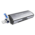 118 2-in-1 USB + 8-Pin Schnittstellen USB-Flash-Laufwerk / Speicherkarten-OTG-Kartenleser für IOS-System Mobiltelefon / Computer