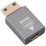 Micro-HDMI-Buchse auf Mini-HDMI-Stecker Adapter, Micro-HDMI zu Mini-HDMI