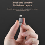 USB-C / Typ-C Stecker zu 8-Pin Stecker Lade- + Datenübertragungs- + OTG-Adapter, Typ-C Stecker zu 8-Pin Stecker