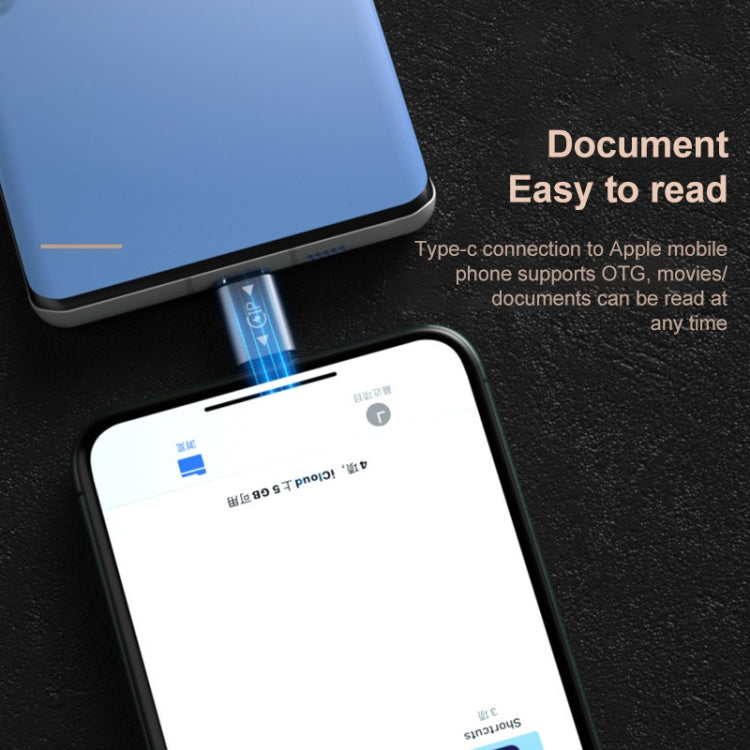 USB-C / Typ-C Buchse zu 8-Pin Buchse Lade- + Datenübertragungs- + OTG-Adapter, Typ-C Buchse zu 8-Pin Buchse