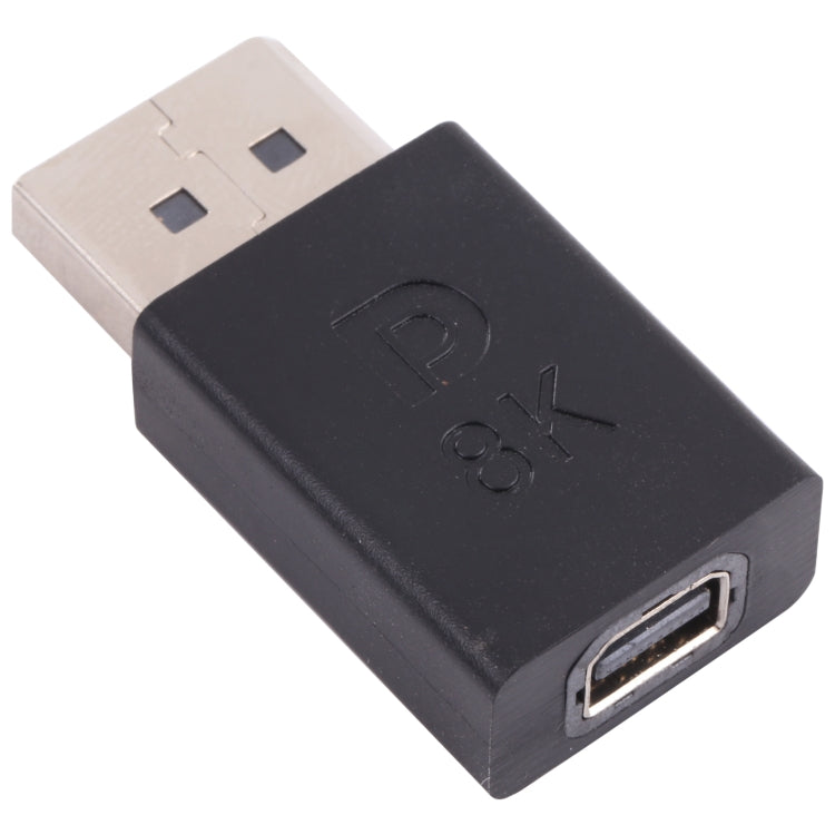 8K DisplayPort Stecker auf Mini DisplayPort Buchse Gerade Adapter, DP Stecker auf Mini DP Buchse Gerade