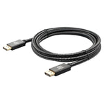 OD6,5 mm DP Stecker zu Stecker DisplayPort Kabel, Länge: 2 m, DP Stecker zu Stecker