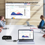 HDCO-VGAM2 1080P VGA Stecker zu HDMI Buchse Konverter mit 3,5mm Audiokabel, HDCO-VGAM2