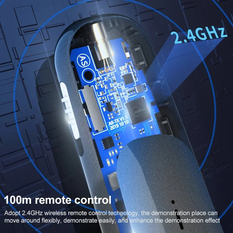 ASiNG A8 32GB Grüner Laser PPT Seitenumbruch-Stift Drahtloser Presenter, A8 32GB