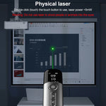 32GB Grünlicht Multifunktionaler PPT Touch Laser Zeigegerät Kabelloser Presenter, A9 Pro 32GB Grünlicht(Grau)