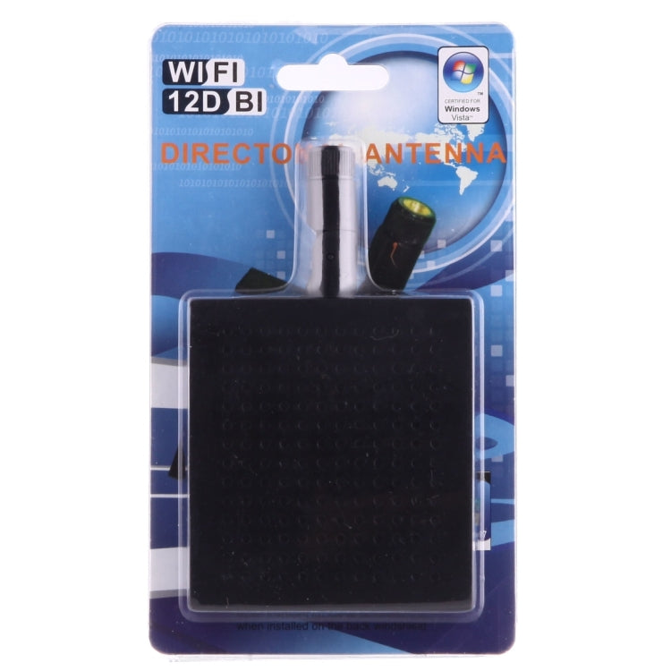 12dBi SMA Stecker 2,4 GHz Panel WiFi Antenne, 2,4 GHz Schwarz