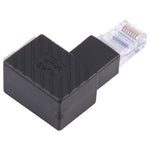RJ45 Stecker zu Buchse Konverter 90 Grad Verlängerungsadapter für Cat5 Cat6 LAN Ethernet-Netzwerkkabel, 90 Grad rechts