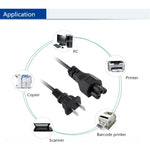 Drei-Loch Desktop-Host-Computer-Netzkabel, Länge: 1,2m