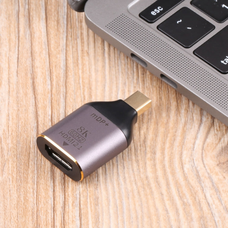 8K 60Hz HDMI 2.1 Buchse zu Mini DP Stecker Adapter, Mini DP Stecker