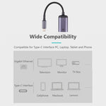 USB-C / Typ-C Stecker zu 100M RJ45 Buchse Adapterkabel, 100M RJ45 Buchsenkabel
