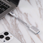 8 Pin Male to USB Female OTG Camera Adapter, Compatible with IOS 13 or Above