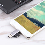 USB-C / Typ-C Buchse zu USB-C / Typ-C Stecker + Micro-USB Stecker Konverter, Typ-C Buchse zu Typ-C + Micro-USB Stecker