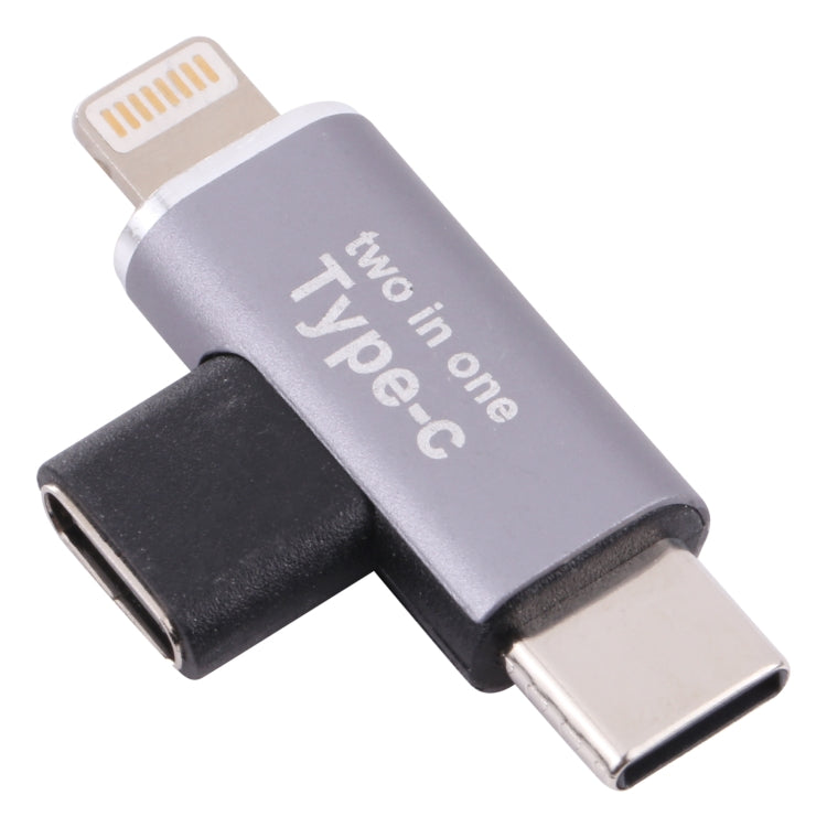 USB-C / Typ-C Buchse zu 8-Pin Stecker + USB-C / Typ-C Stecker Konverter, Typ-C Buchse zu 8-Pin + Typ-C Stecker