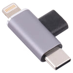 USB-C / Typ-C Buchse zu 8-Pin Stecker + USB-C / Typ-C Stecker Konverter, Typ-C Buchse zu 8-Pin + Typ-C Stecker