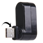 180 Grad drehbarer USB-Kopf 3 Ports USB 2.0 tragbarer HUB