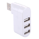 180 Grad drehbarer USB-Kopf 3 Ports USB 2.0 tragbarer HUB