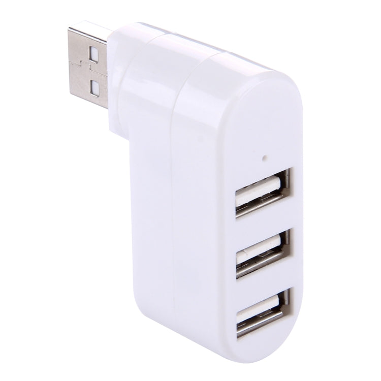 180 Grad drehbarer USB-Kopf 3 Ports USB 2.0 tragbarer HUB