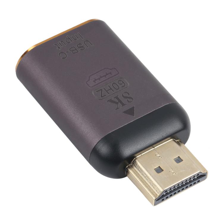 8K 60Hz USB-C / Type-C Buchse zu HDMI Stecker Adapter, Type-C Buchse zu HDMI Stecker