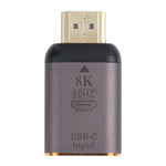8K 60Hz USB-C / Type-C Buchse zu HDMI Stecker Adapter, Type-C Buchse zu HDMI Stecker