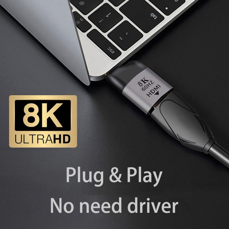 8K 60Hz HDMI Buchse zu USB-C / Type-C Stecker Adapter, HDMI Buchse zu Type-C Stecker