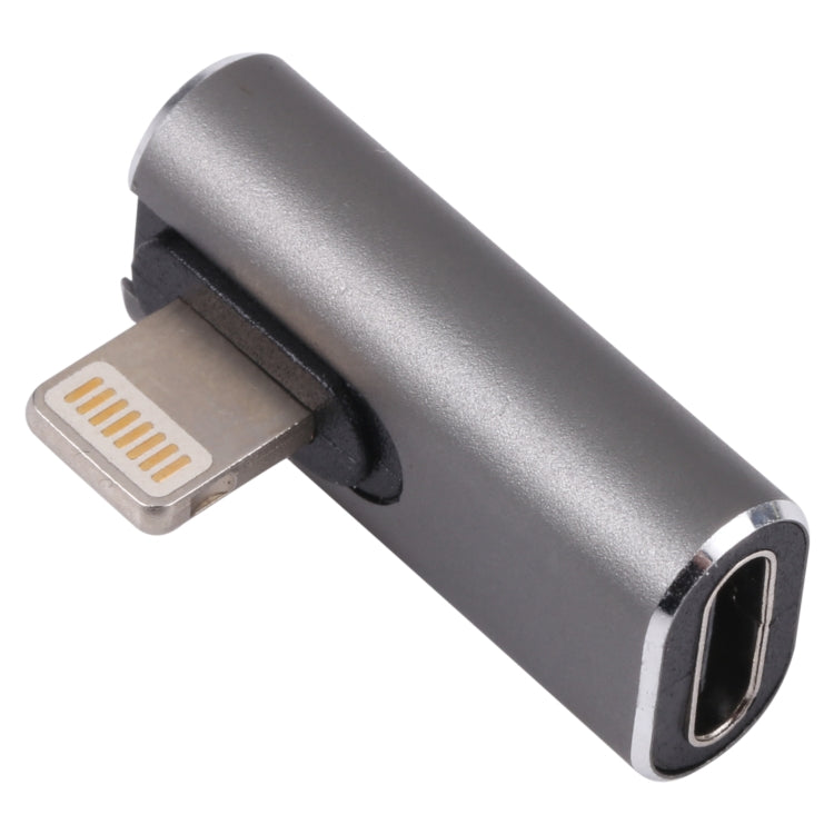 20W 8-Pin Stecker zu USB-C / Typ-C Buchse Winkel-Ladeadapter, Winkel