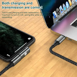 20W 8-Pin Stecker zu USB-C / Typ-C Buchse Winkel-Ladeadapter, Winkel