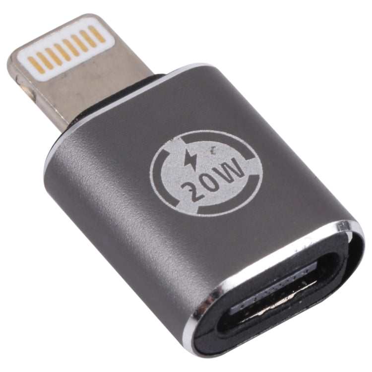 20W 8-Pin Stecker zu USB-C / Typ-C Buchse Gerade Ladeadapter, Gerade