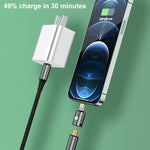 20W 8-Pin Stecker zu USB-C / Typ-C Buchse Gerade Ladeadapter, Gerade