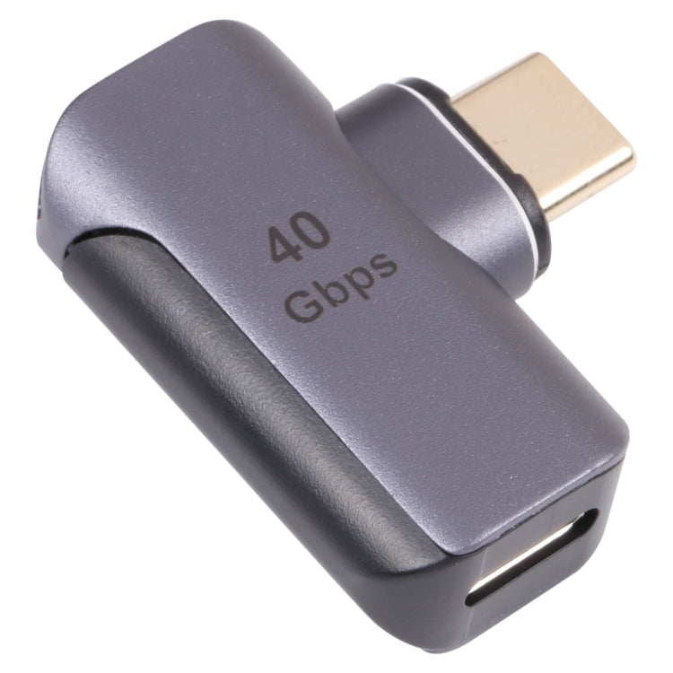 40 Gbit/s USB-C / Typ-C Stecker auf Buchse Winkeladapter, Typ-C 4.0 M auf F Winkel