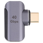 40 Gbit/s USB-C / Typ-C Stecker auf Buchse Winkeladapter, Typ-C 4.0 M auf F Winkel