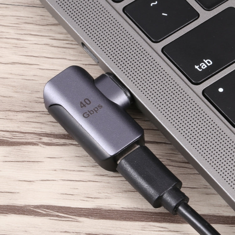 40 Gbit/s USB-C / Typ-C Stecker auf Buchse Winkeladapter, Typ-C 4.0 M auf F Winkel