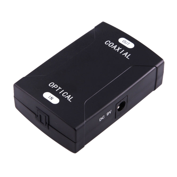 Optischer Toslink Eingang zu Koaxial RCA Ausgang Digital Audio Konverter Adapter, Optischer Toslink Eingang