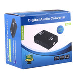 Optischer Toslink Eingang zu Koaxial RCA Ausgang Digital Audio Konverter Adapter, Optischer Toslink Eingang