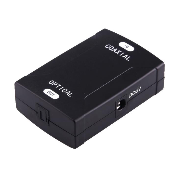 Koaxial RCA Eingang zu Optischer Toslink Ausgang Digital Audio Konverter Adapter, Koaxial RCA Eingang