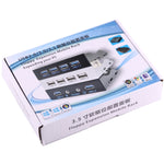 3,5 Zoll Floppy Erweiterungsfach Frontplatte 4 Ports USB 2.0 HUB Adapter Anschluss
